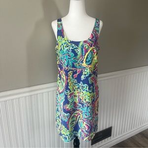 Lilly Pulitzer Low Back Spring Paisley Shift Dress